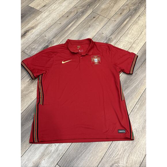 Portugal Nike 20/21 Home Soccer Red Men's Jersey Size XL - Picture 1 of 8